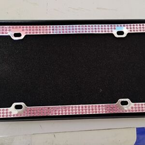 Rhinestone License Plate Frame